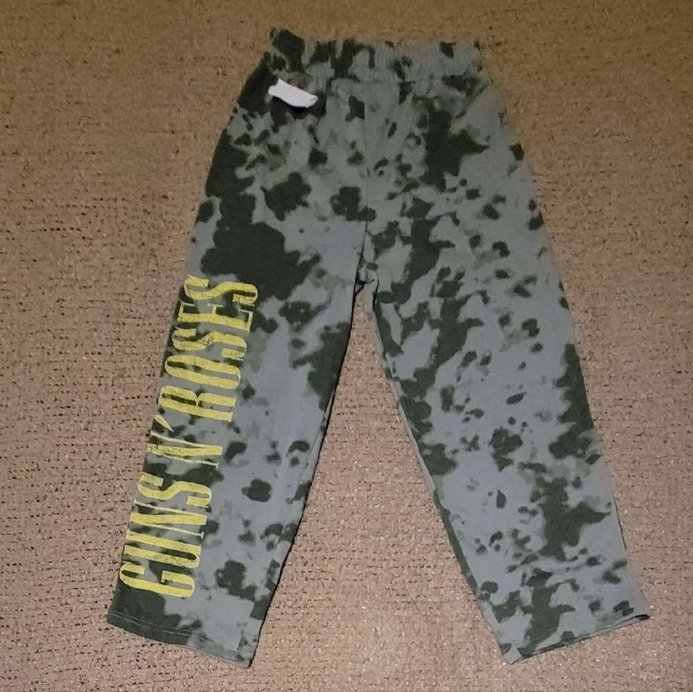 GUNS N ROSES Jogging Pants Tye Dye Green Size S